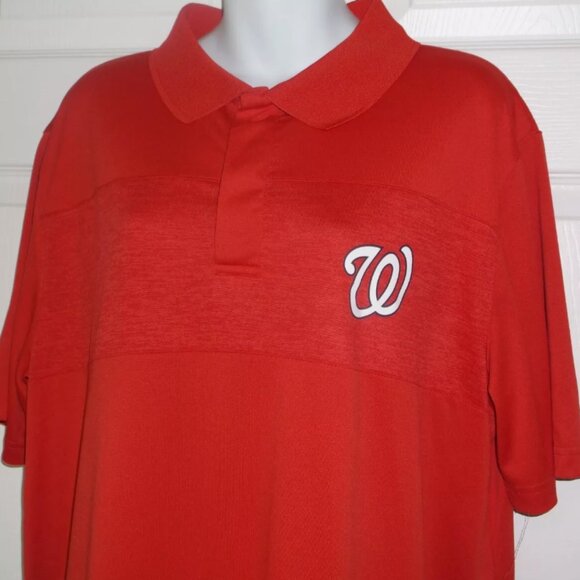 Washington Nationals Polo Shirt ~ Mens XL~ Red ~ Authentic MLB Gear ~ Baseball - Picture 3 of 6